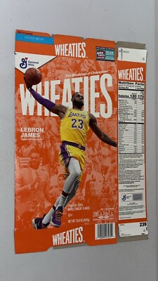 2020 Lebron James Wheaties Cereal Box Los Angeles Lakers Open Box NO CEREAL | eBay