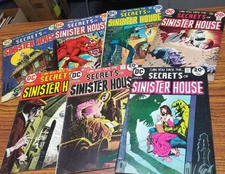 Secrets of Sinister House Lot of 7 (DC Comics 1973) Bronze Age Horror, Unread