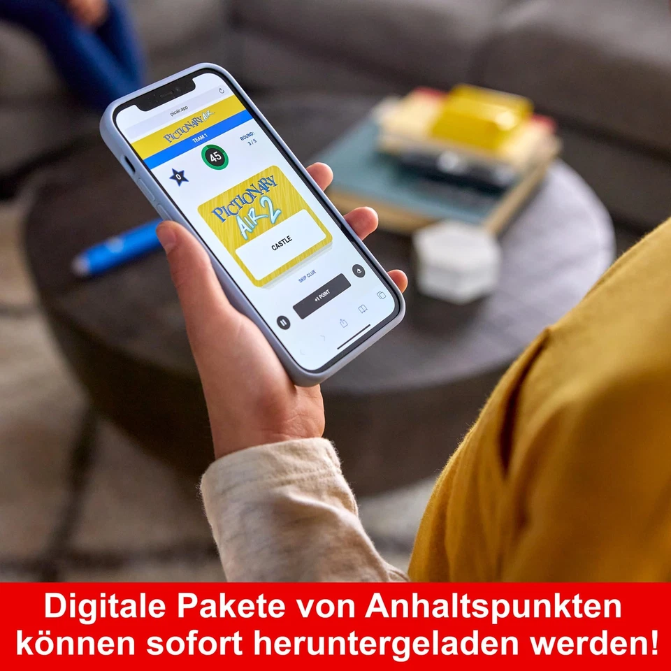 Pictionary Air 2 Zeichenspiel mit App Familienspiel mit Lichtstift und Begrif... - Bild 4 von 4