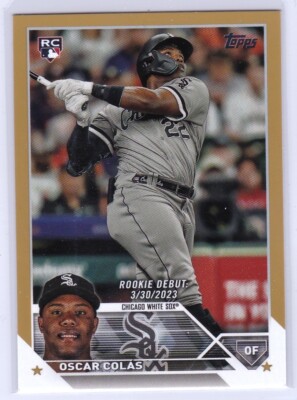 Oscar Colas /2022 GOLD ROOKIE CARD 2023 Topps Update #US205 Chicago