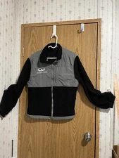 Tipsy zip front jacket gray black long sleeve please