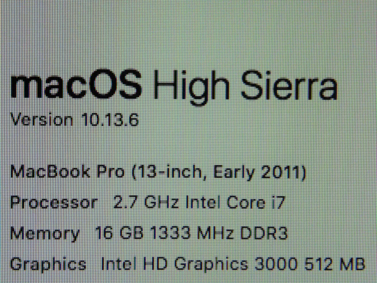 Apple Macbook Pro A1278 13