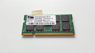 HP Compaq CQ50 RAM Arbeitsspeicher 1GB PC2-5300 DDR2 Promos V916765G24QCFW-F5 485029-001