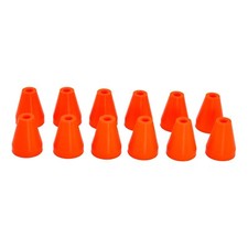 12 Extra Large orange safety plugs for toy/replica cork guns with large muzzles