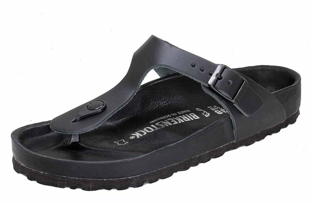 birkenstock gizeh black leather