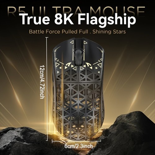 ATTACK SHARK R1 49g PixArt PAW3311 Gaming Sensor, BT/2.4G Wireless/Wired Mouse - Picture 2 of 18