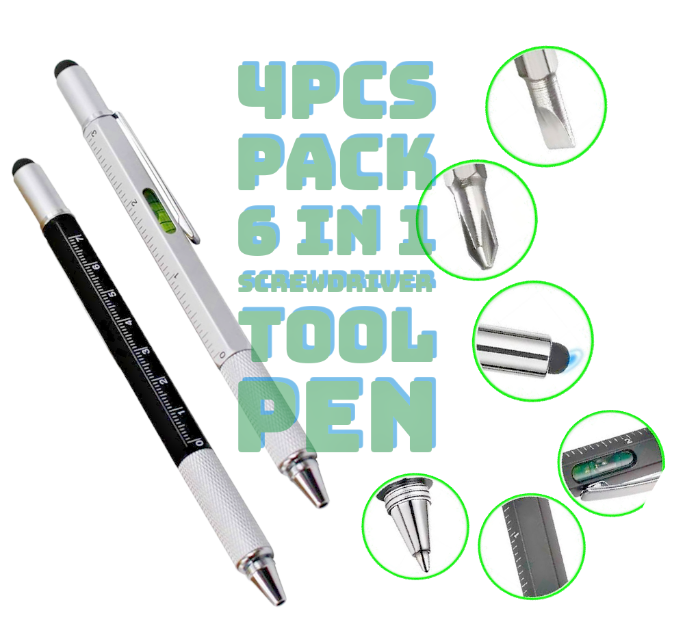 4pcs in1 Touch Screen Stylus Ballpoint sprint Pen tool Level