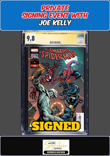 AMAZING SPIDER-MAN #25 ED MCGUINESS CGC SS JOE KELLY SIGNED PRESALE