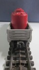 Lionel 6562 gray, NYC, gondola, red lettering w/4 red original canister load — photo 4