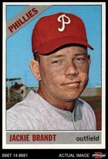 1966 Topps #383 Jackie Brandt Phillies 8 - NM/MT