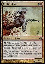 Acidic Sliver -Foil Near Mint MTG Premium Deck Series: Slivers