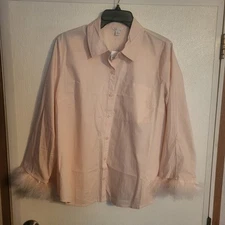 Cato Pale Blush Blouse Size L