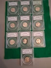 Lot of 20 PCGS MS65 Pre 1964 Silver Washington Quarters