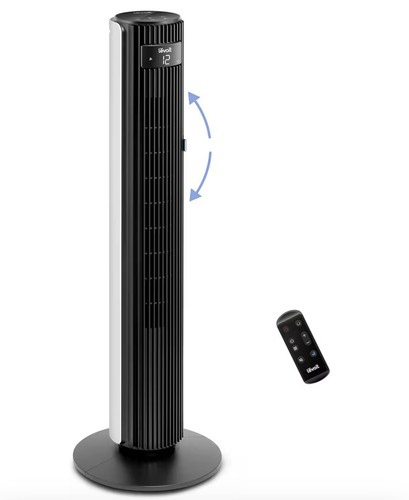 Levoit 25dB Silent Tower Fan for Large Bedroom 42 Inch, 23W Low Energy
