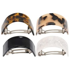 4PCS Semicircle Ponytail Clip French Hair Barrettes Clip No Slip Jaw Clip Sem...
