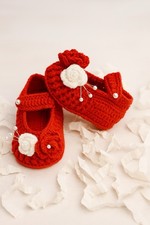 Scarpette Neonato all'uncinetto 100% Artigianali