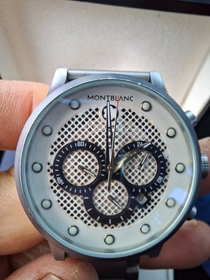 tolle original mont blanc stahl uhr