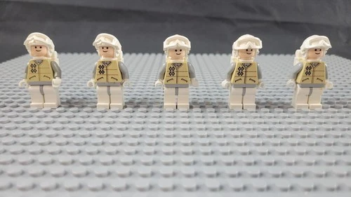 Lego Star Wars sw0167 Hoth Rebel Light Nougat Head White Visor (Ships Saturday)