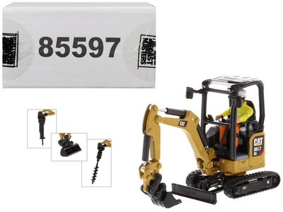 CATERPILLAR 301.7 CR NEXT GEN MINI HYDRAULIC EXCAVATOR 1/50 scale DIECAST Model