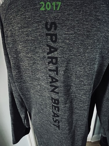 Spartan Race Super Beast Mujer Cremallera Sudadera con Capucha Chaqueta Gris 2017 Grande - Imagen 6 de 13