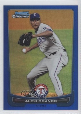 2012 Bowman Chrome Blue Refractor 41/250 Alexi Ogando #211 0g4