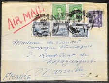 N152 - LETTRE PAR AVION DE DAVAO POUR MARSEILLE FRANCE