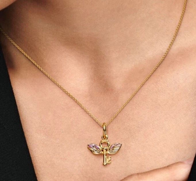 Pandora x Harry Potter Charm Anhänger / Geflügelter Schlüssel / Vergoldet - Bild 3 von 4