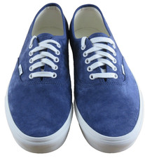 Vans Women's Authentic Pig Suede Deep Twilight Blue White shoes Size 7 NIB