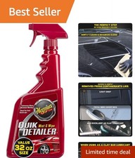 32 oz Quick Detailer Spray for Cars - Safe on Paint, No Scratches or Swirls