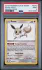 2019 POKEMON SUN & MOON HIDDEN FATES #SV41 EEVEE-HOLO PSA 9