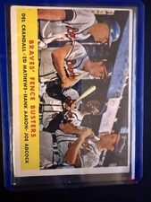 Topps 1958 Braves' Fence Busters #351 Milwaukee Braves Base Set Baseball Card