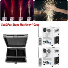 2PCS 1200W Cold Spark Machine Party Stage Sparkle DJ Party Show With Flight Case