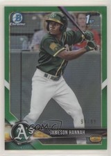 2018 Bowman Draft Chrome Green Refractor /99 Jameson Hannah #BDC-160 z4k