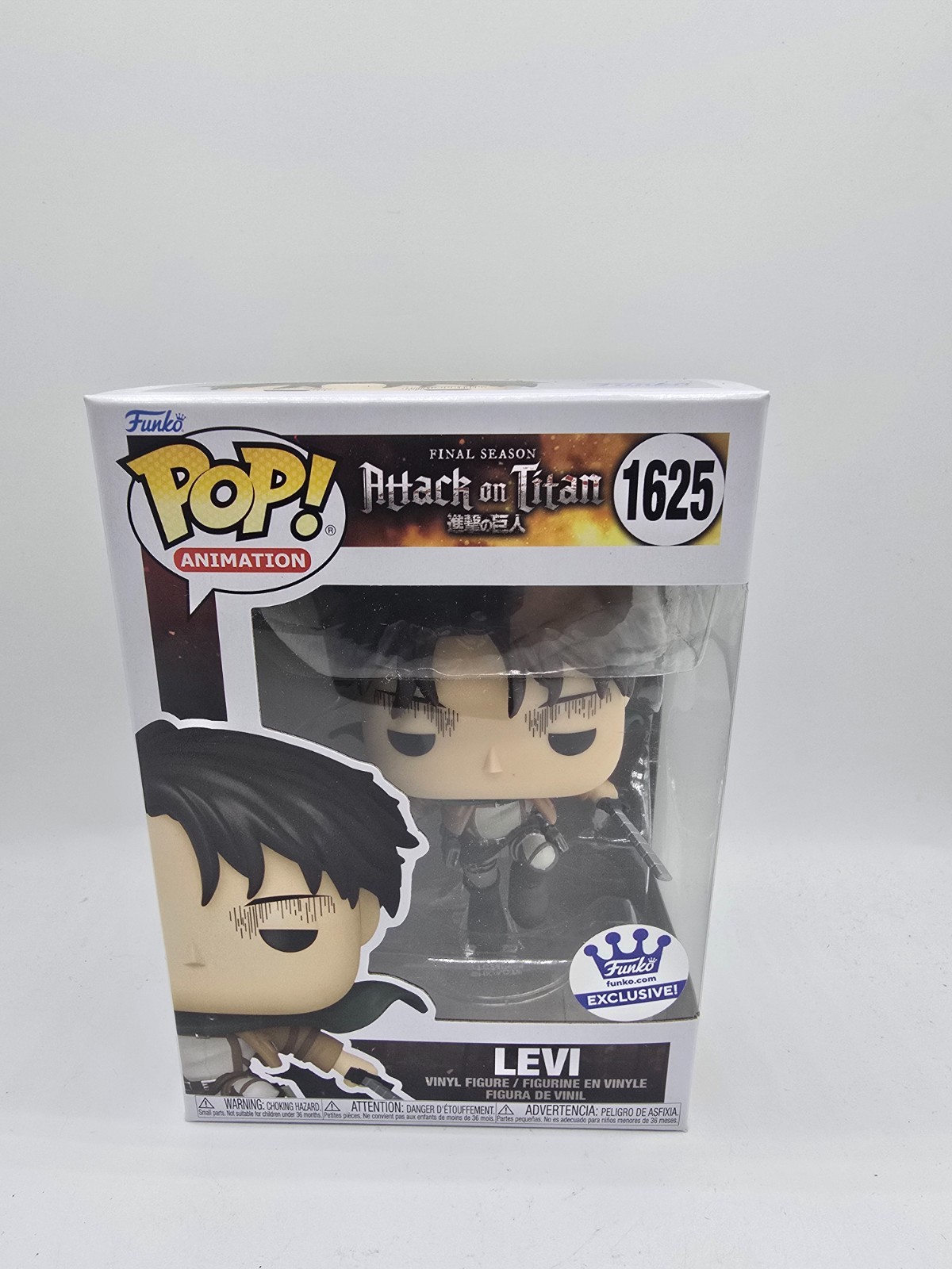 Funko Pop Levi Attack on Titan 1625 Exclusivo Ackermann Ilustración Figura Vinilo