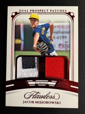 2024 Flawless - Dual Prospect Patches Jacob Misiorowski #DP-JM Ruby 8/20 RC