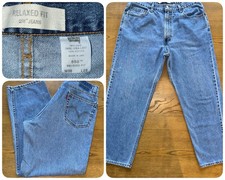 Levi  s 550 Jeans Mens 36x29 Vintage 2003 USA Relaxed Fit Y2K Light Wash- EUC