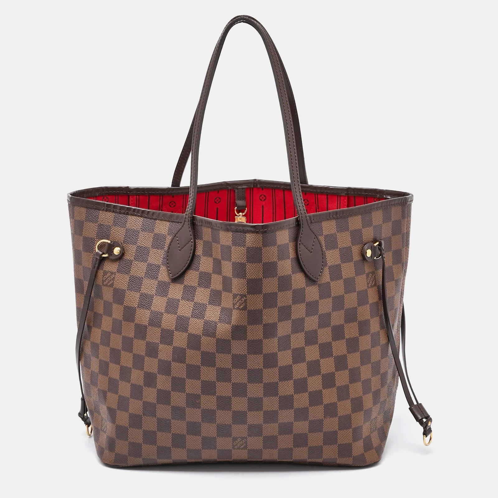 LOUIS VUITTON（LV） Borsa Louis Vuitton Damier Ebene in tela mai completa MM
