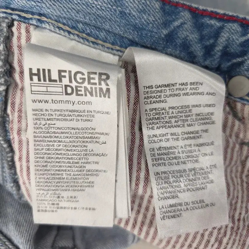 Tommy Hilfiger RIKA Destroyed Denim Shorts, Size 27 thumbnail 2