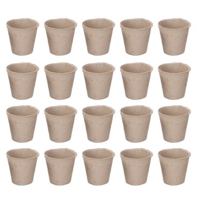  40 Stück Pulp Pot Plant Starter Sämling Kräutersamen Nursery Cup Kit Bio