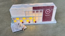Target Bullseye Playground Light Up Target Store Mini Christmas Village NEW 2024