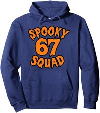 Funny Spooky Squad 67 Halloween Haunted Unisex Hooded Sweatshirt