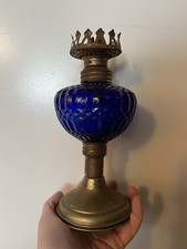 Mini Cobalt Blue Oil Lamp Without Shade