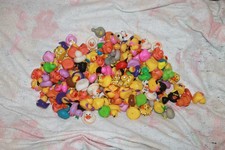 Lot of 100 2.5" Assorted Rubber Ducks Jeep Ducking Floater Duck Bath Toys