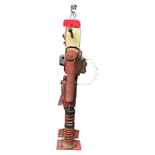 Kent Greenbaum Rusty Nut Robot A154 TUNER Zany Found Object Assemblage Folk Art - Picture 8 of 16