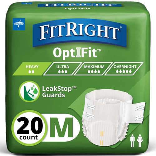 Extra+ Optifit starke saugfähige Windeln für Erwachsene, FSA/HSA förderfähig, 20 Stück, Taille - Bild 10 von 12