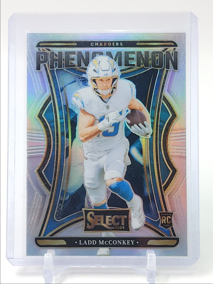 LADD MCCONKEY 2024 SELECT PHENOMENON ROOKIE SILVER PRIZM CHARGERS RC Q5760