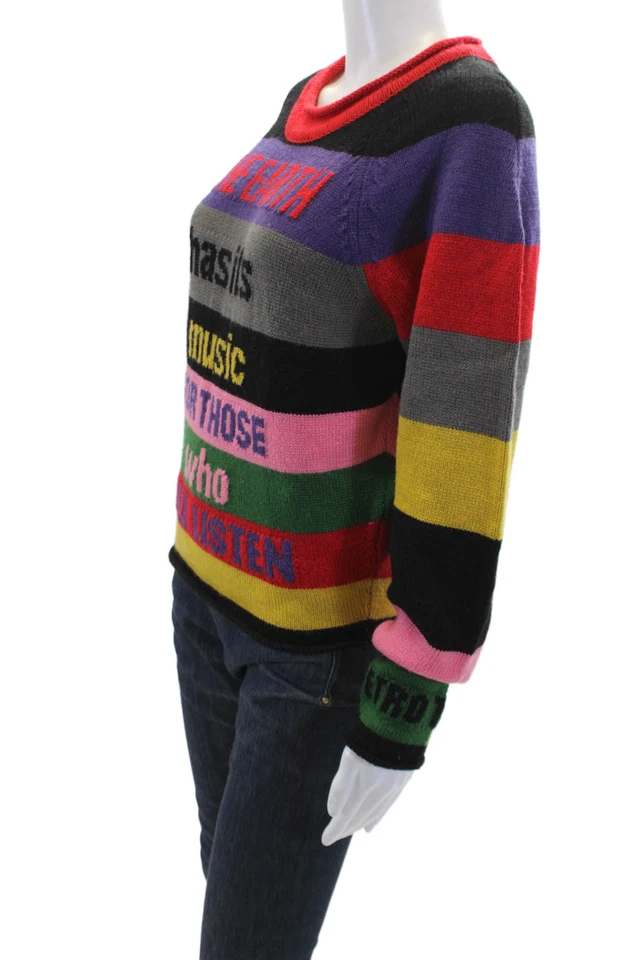 Suéter Etro Mujer Lana Manga Larga Rayas Gráfico Multicolor Talla 42 Foto 2 de 4