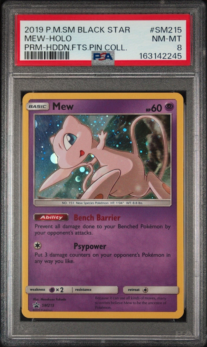 Mew Pokémon TCG Professional Sports Authenticator (PSA) Grade 8