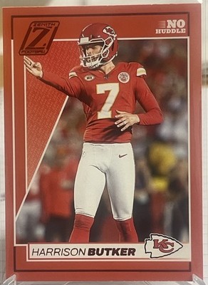 2024 Zenith Harrison Butker No Huddle #49 Chiefs Red Color Match