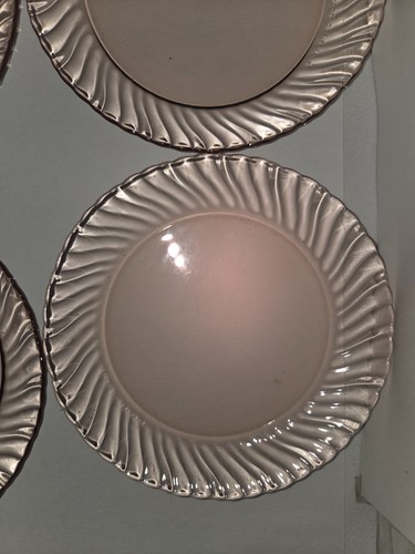Set 8 ARCOROC Rosaline ROSA Glas Swirl Salat/Mittagessen Teller 7 3/4" - Bild 7 von 10
